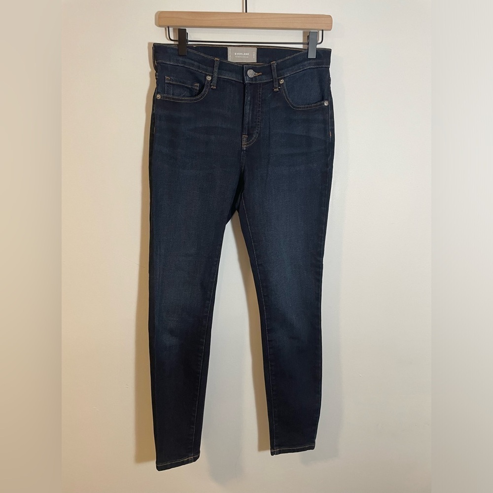 Everlane Mid Rise Skinny Dark Wash Demin Jeans Women’s Size 28 Regular EUC
